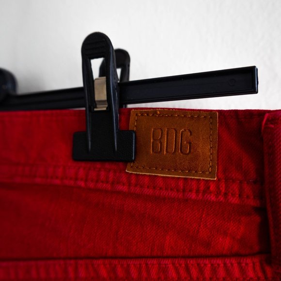 Urban Outfitters BDG Red Ripped Men's Jeans - Picture 3 of 5